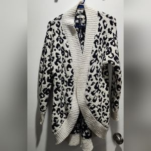 UGG Cheetah Print Cardigan Sweater